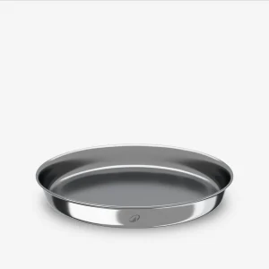 Assiette de camping taille normale L en acier inoxydable, Ø19cm
